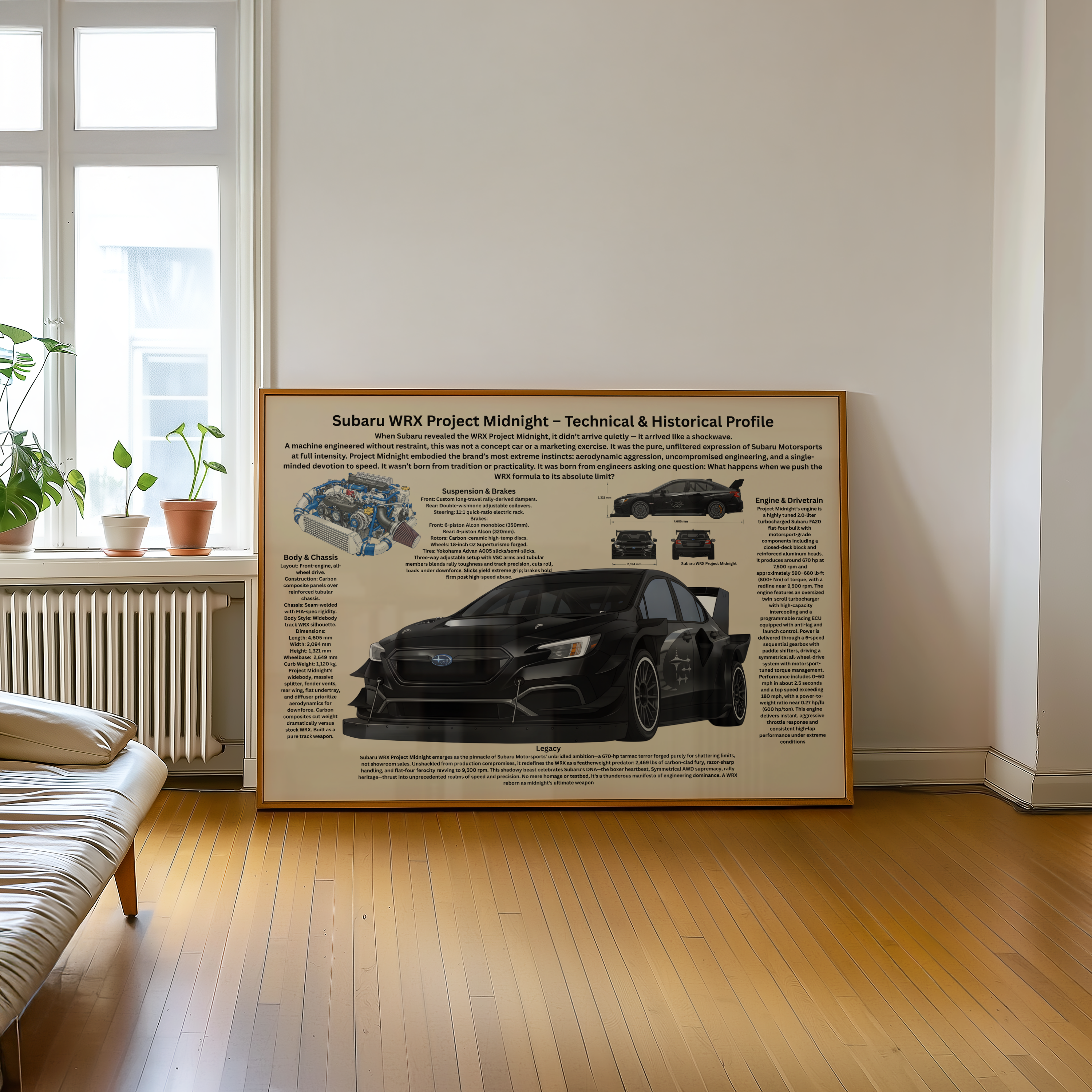 A2 Poster Extrem Banbil – Teknisk Motorsportillustration