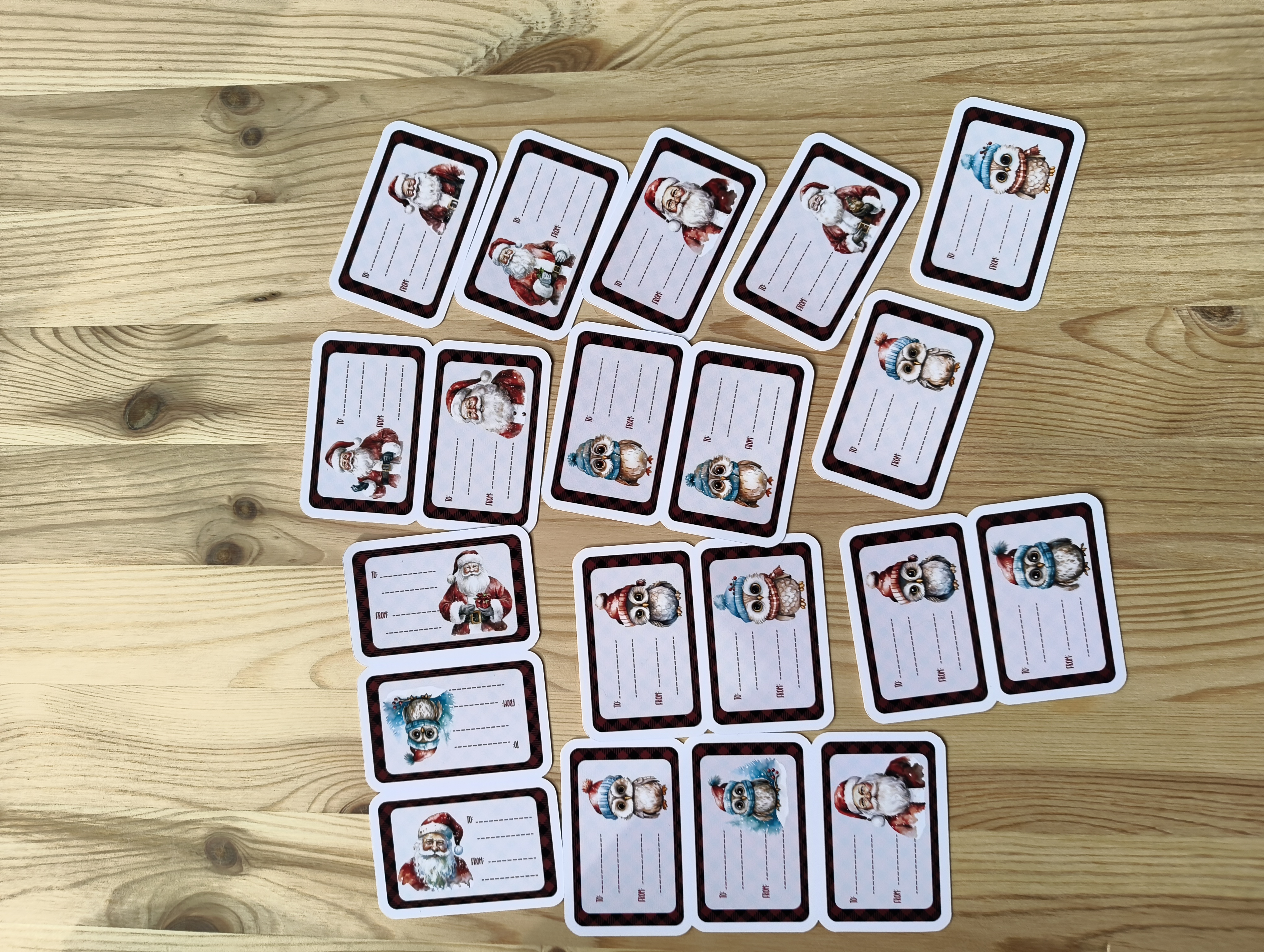 Julklappsetiketter - 20 st.