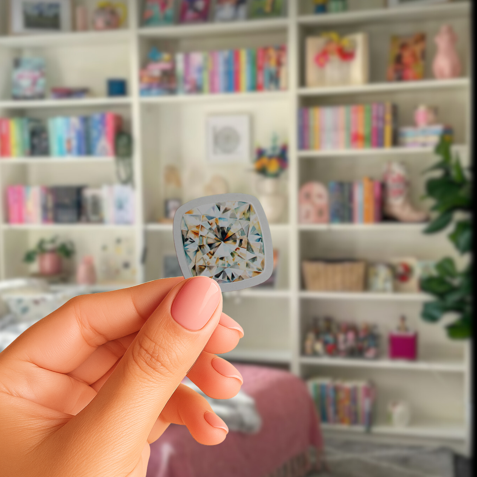 Ädelstensklistermärken  -  36 st.