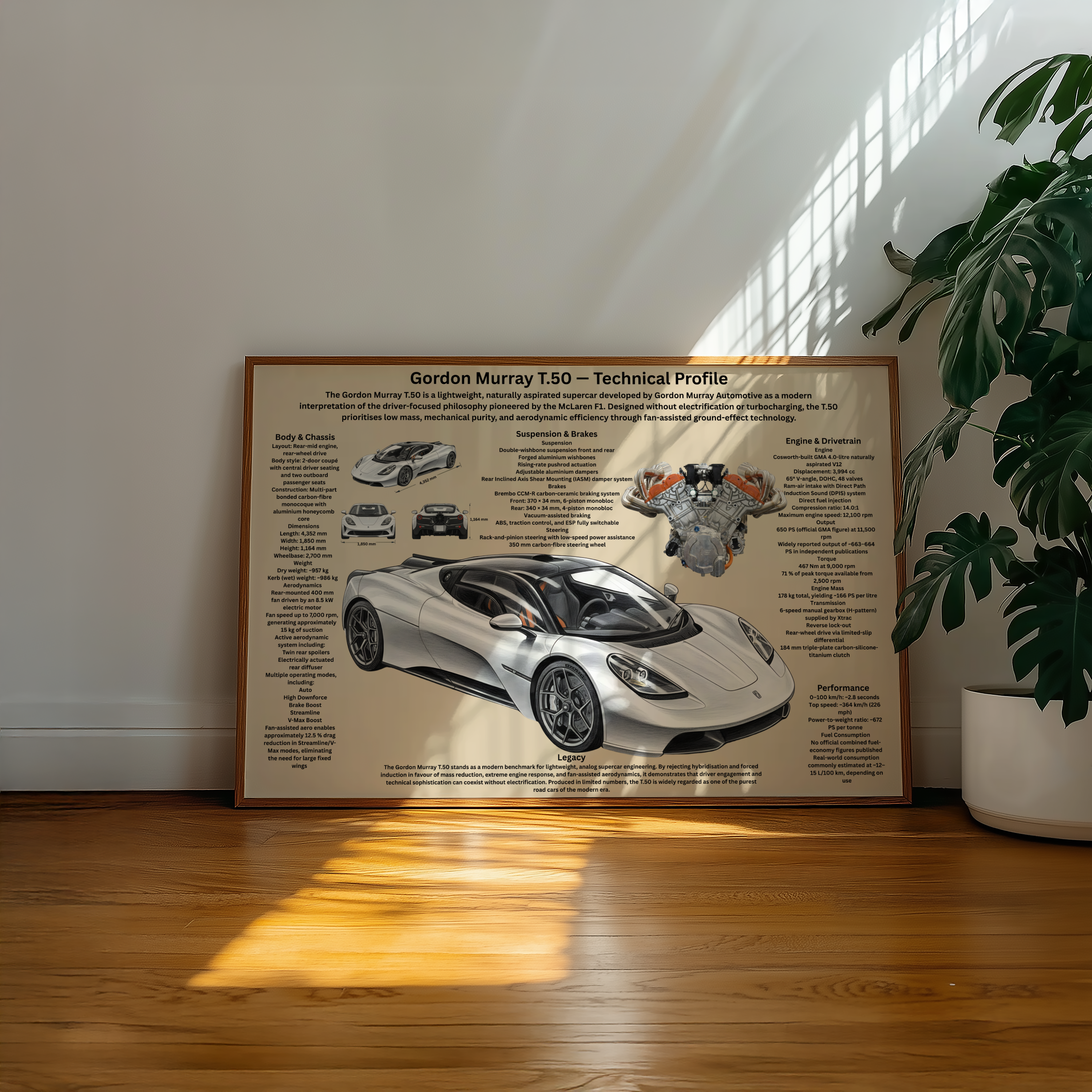 A2 Poster Gordon Murray T50