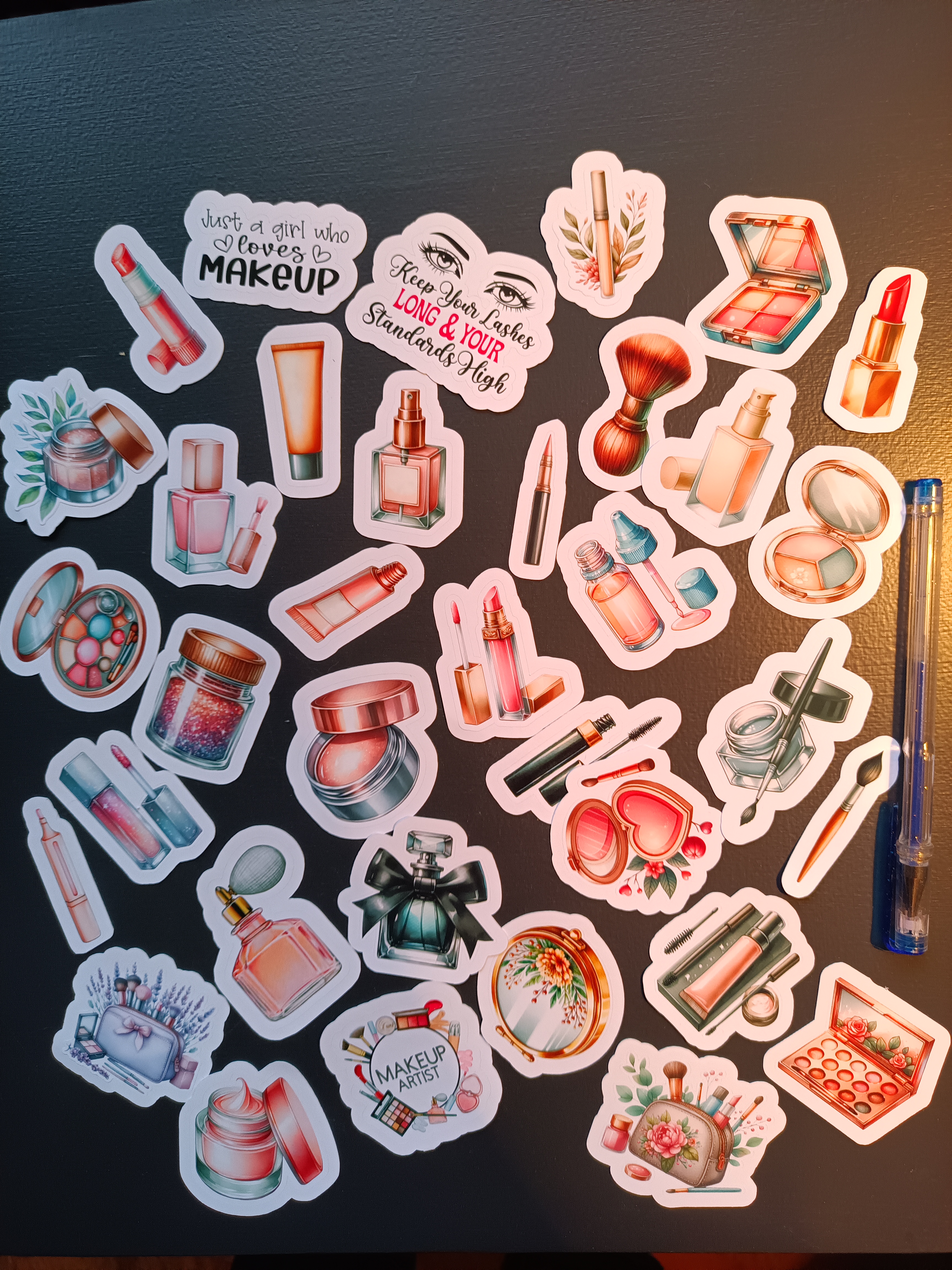 Sminkklistermärkespaket - 35 st.