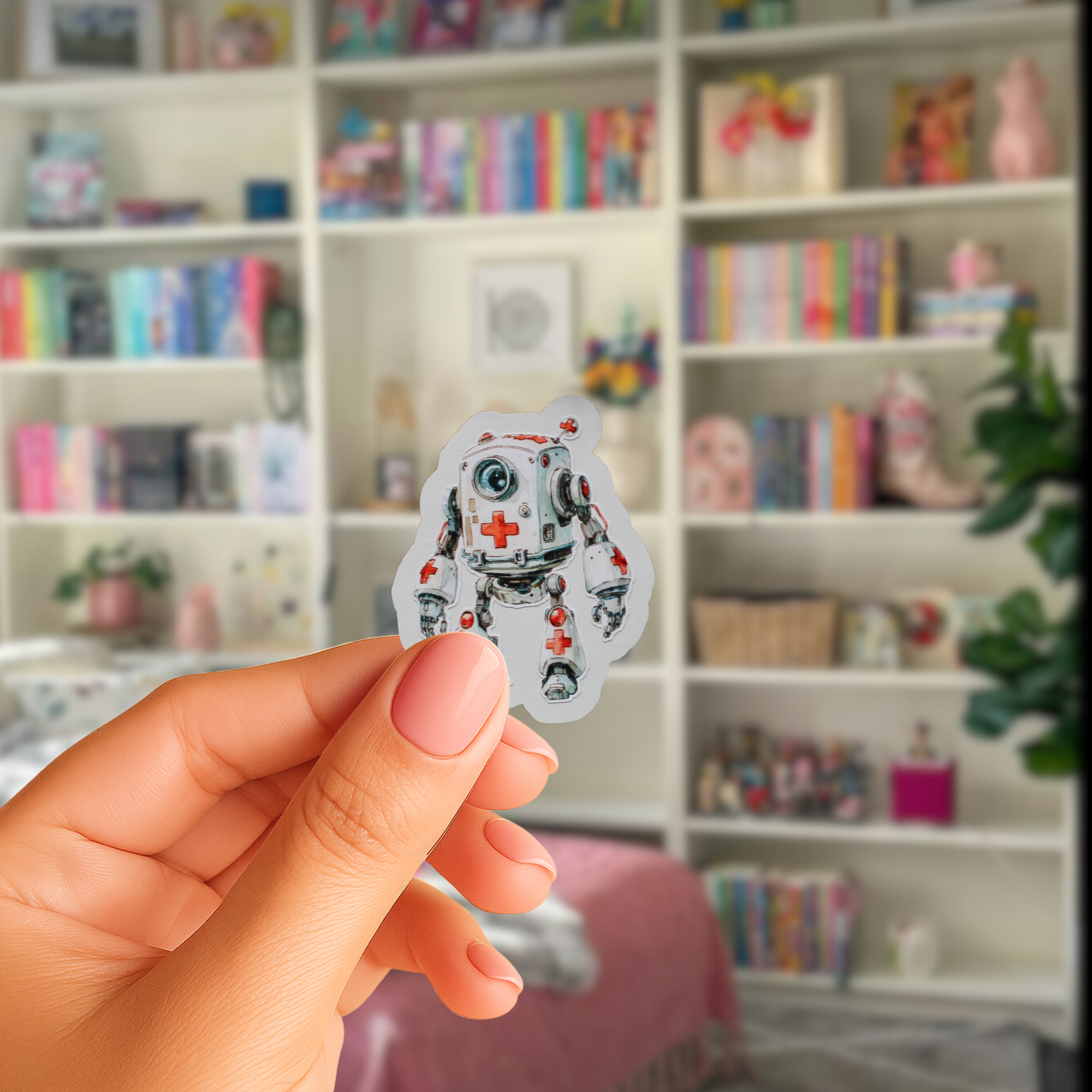 Robot-klistermärke 59 st.