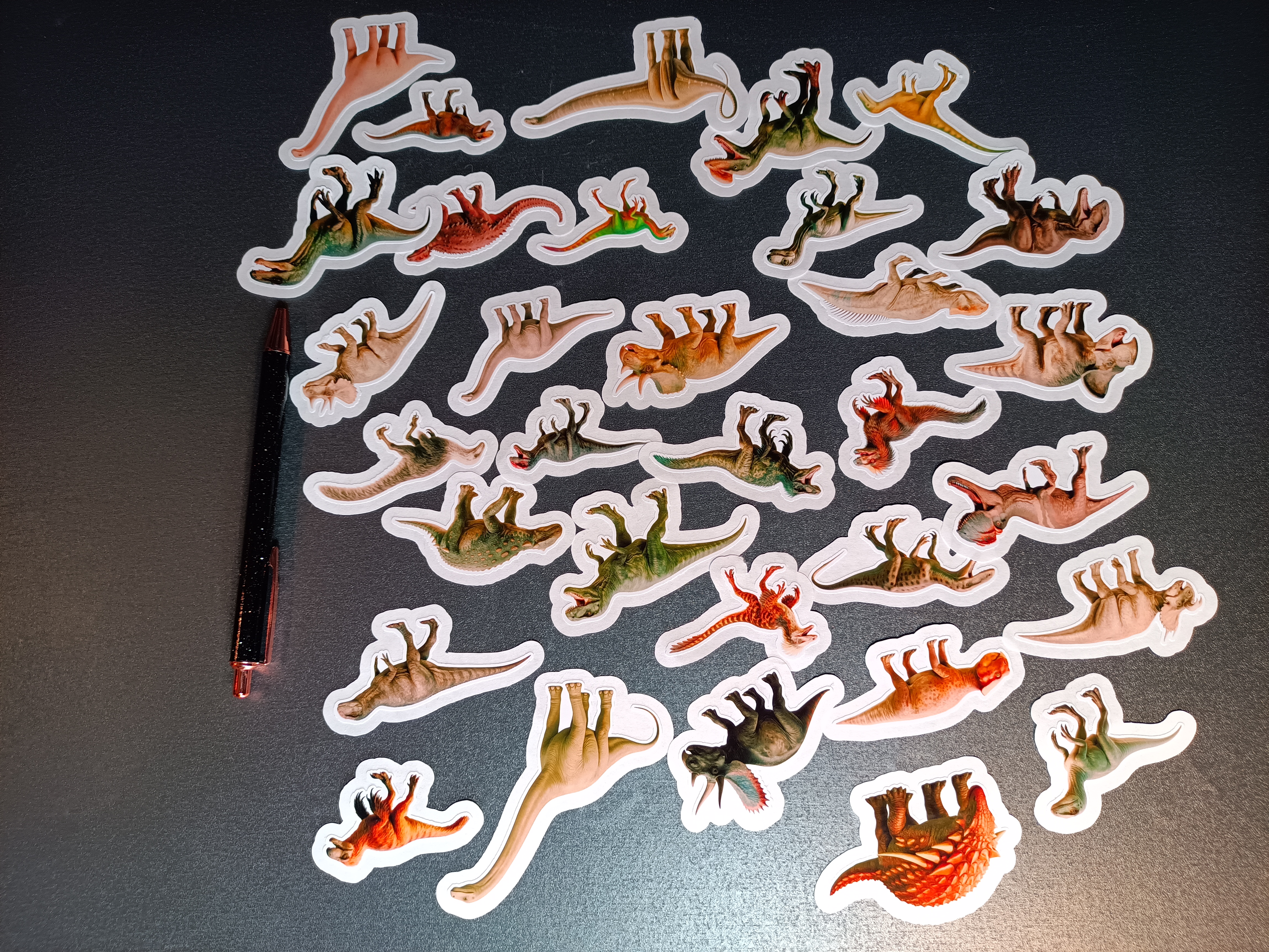 Dinosaurieklistermärken Set - 32 st.