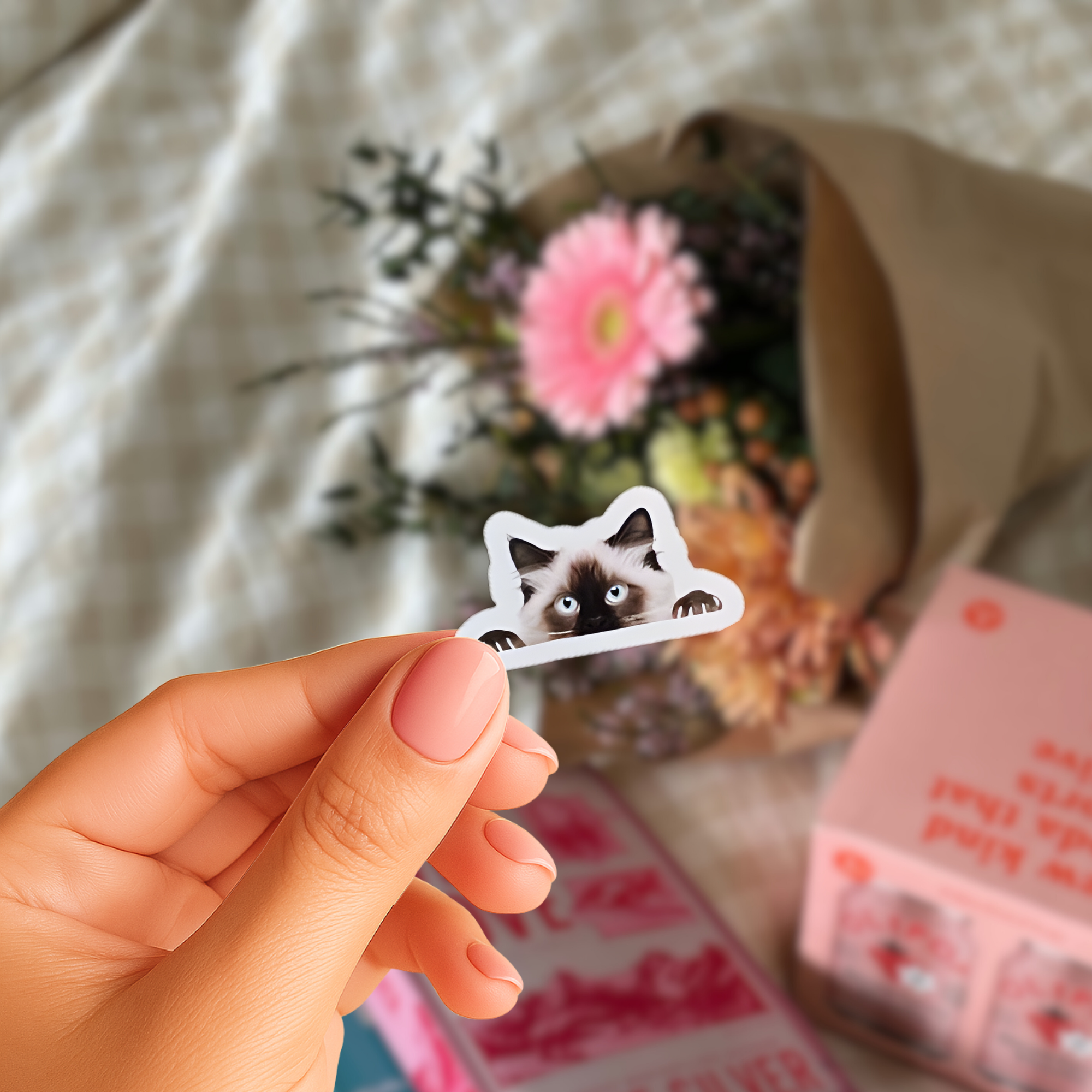 Klistermärken Kikande katter - 20st