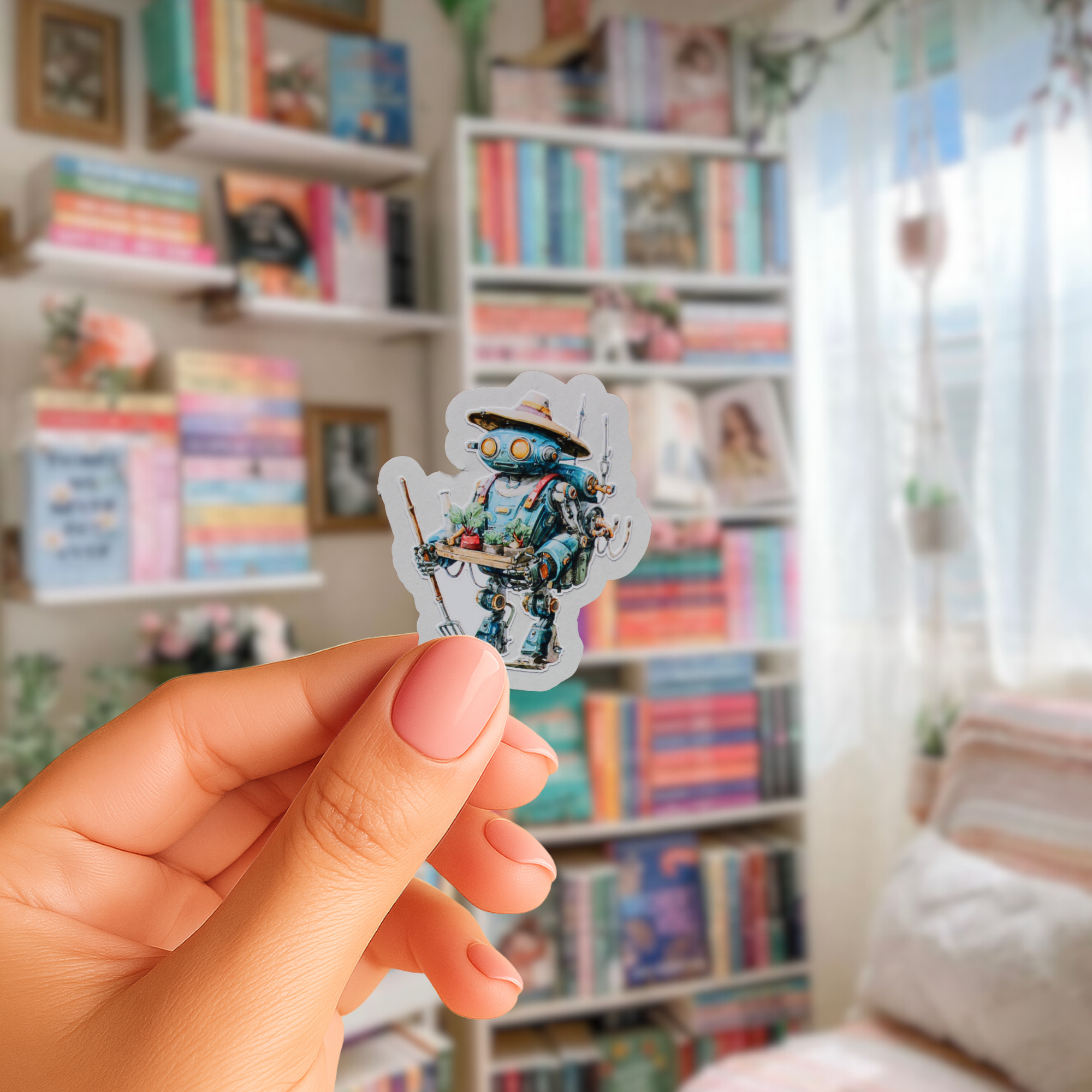 Robot-klistermärke 59 st.