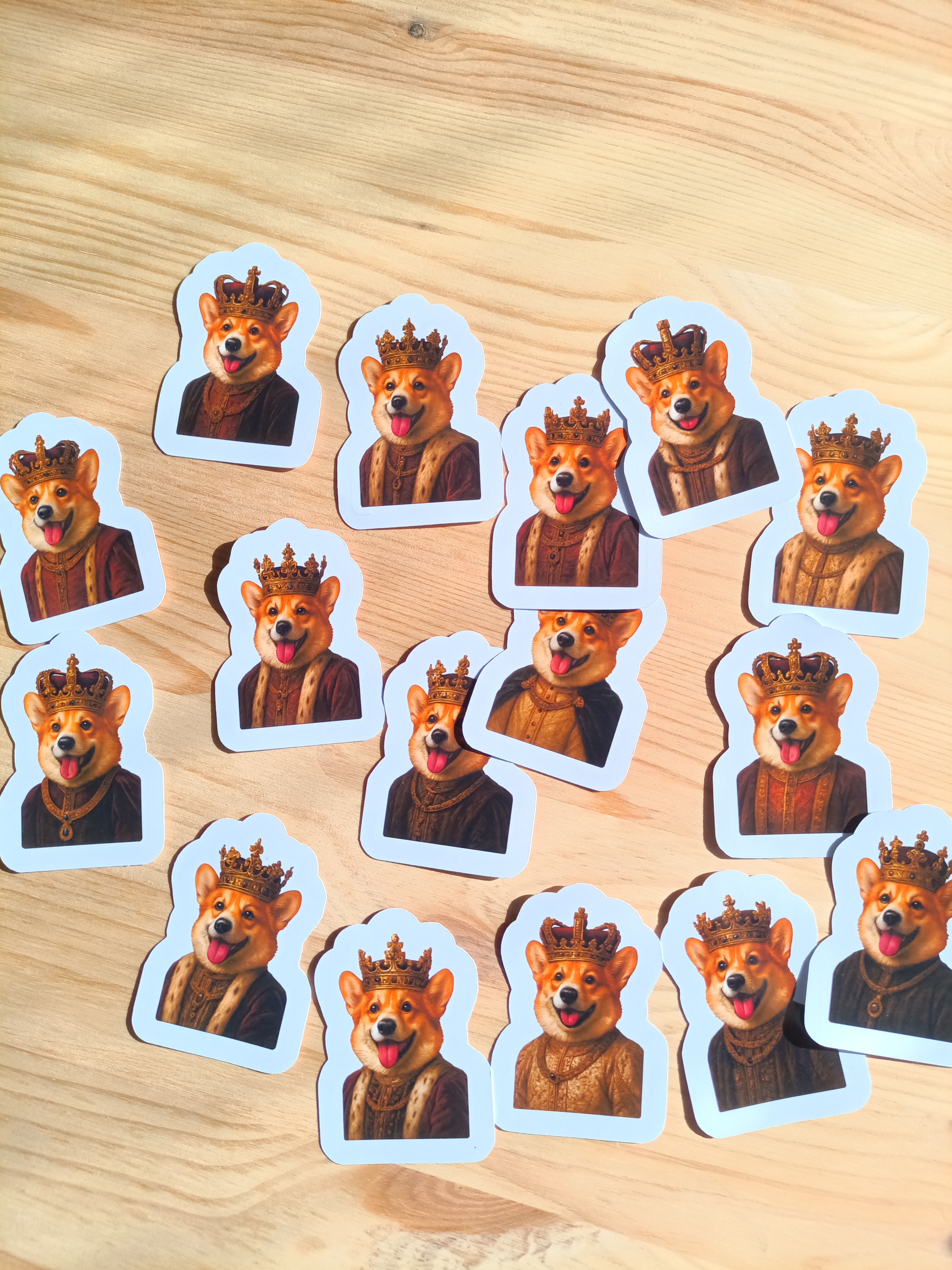 Kungliga Hundkungen Klistermärken - 16 st.