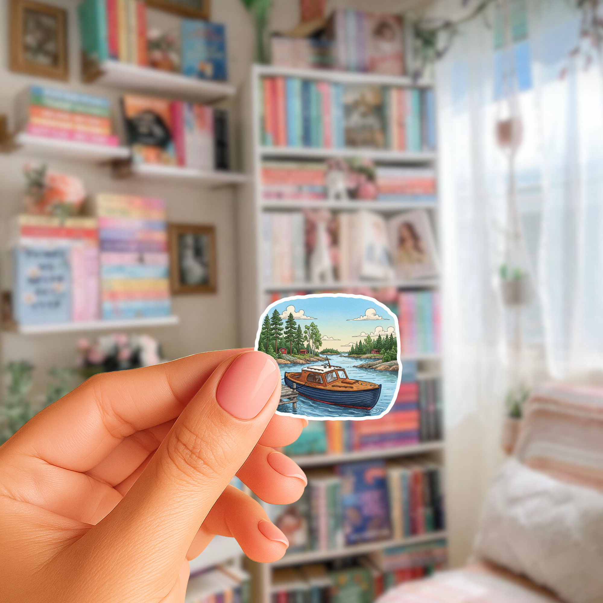 Illustrerade Landskapsmotiv - Svenska klistermärken 77 st.