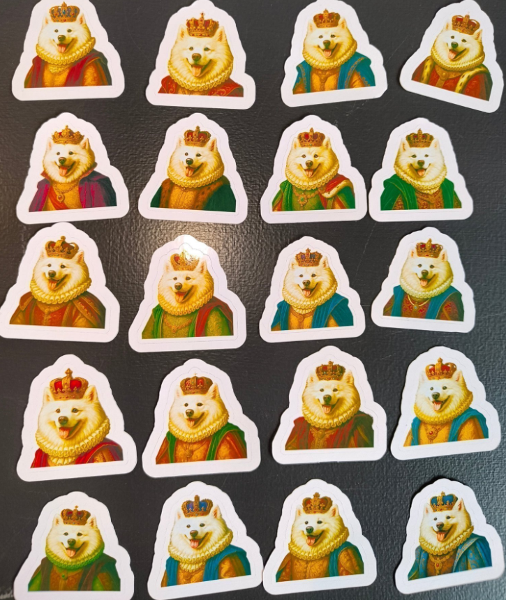 Klistermärken av kungliga hundar 20 st.