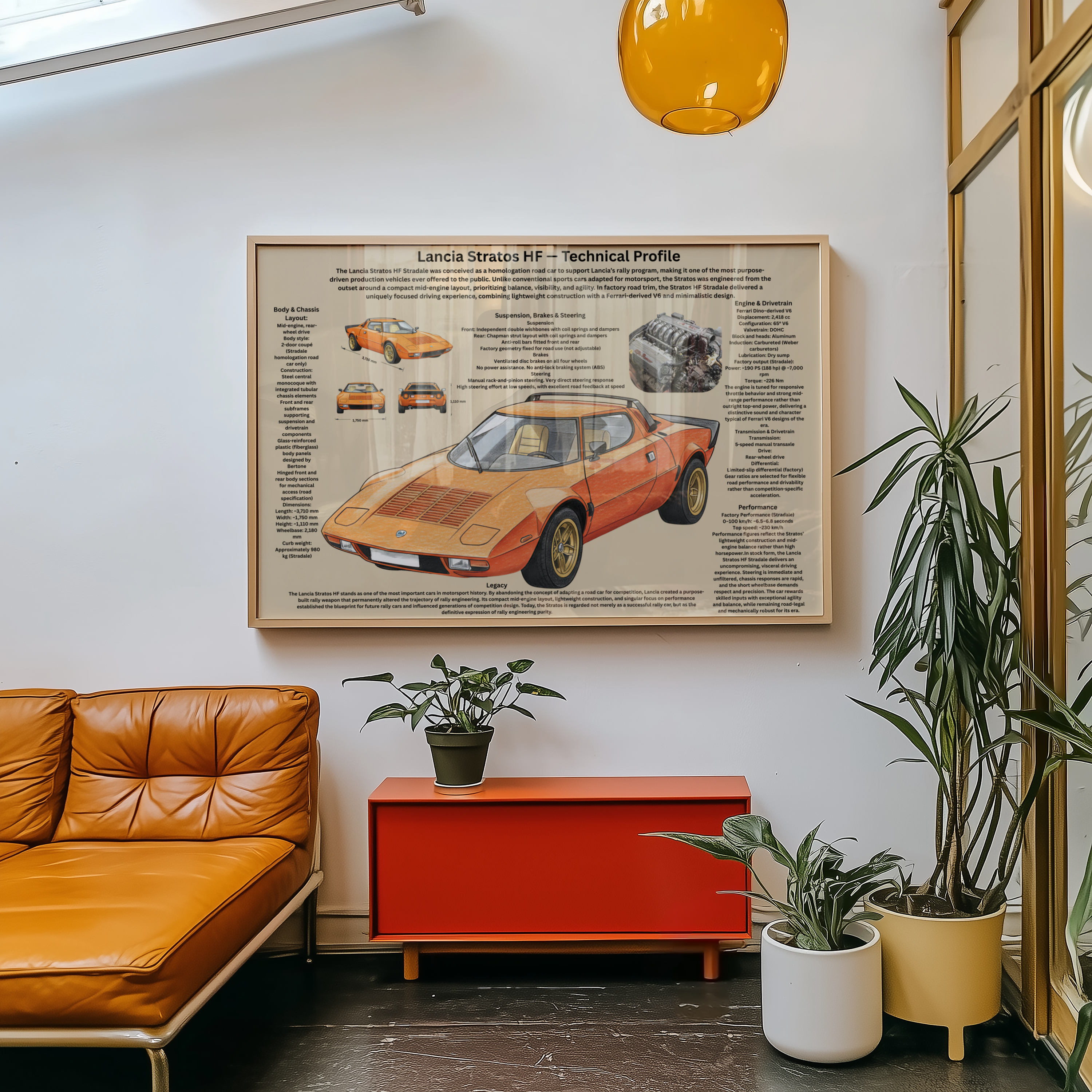 A2 Poster Lancia Stratos HF Poster