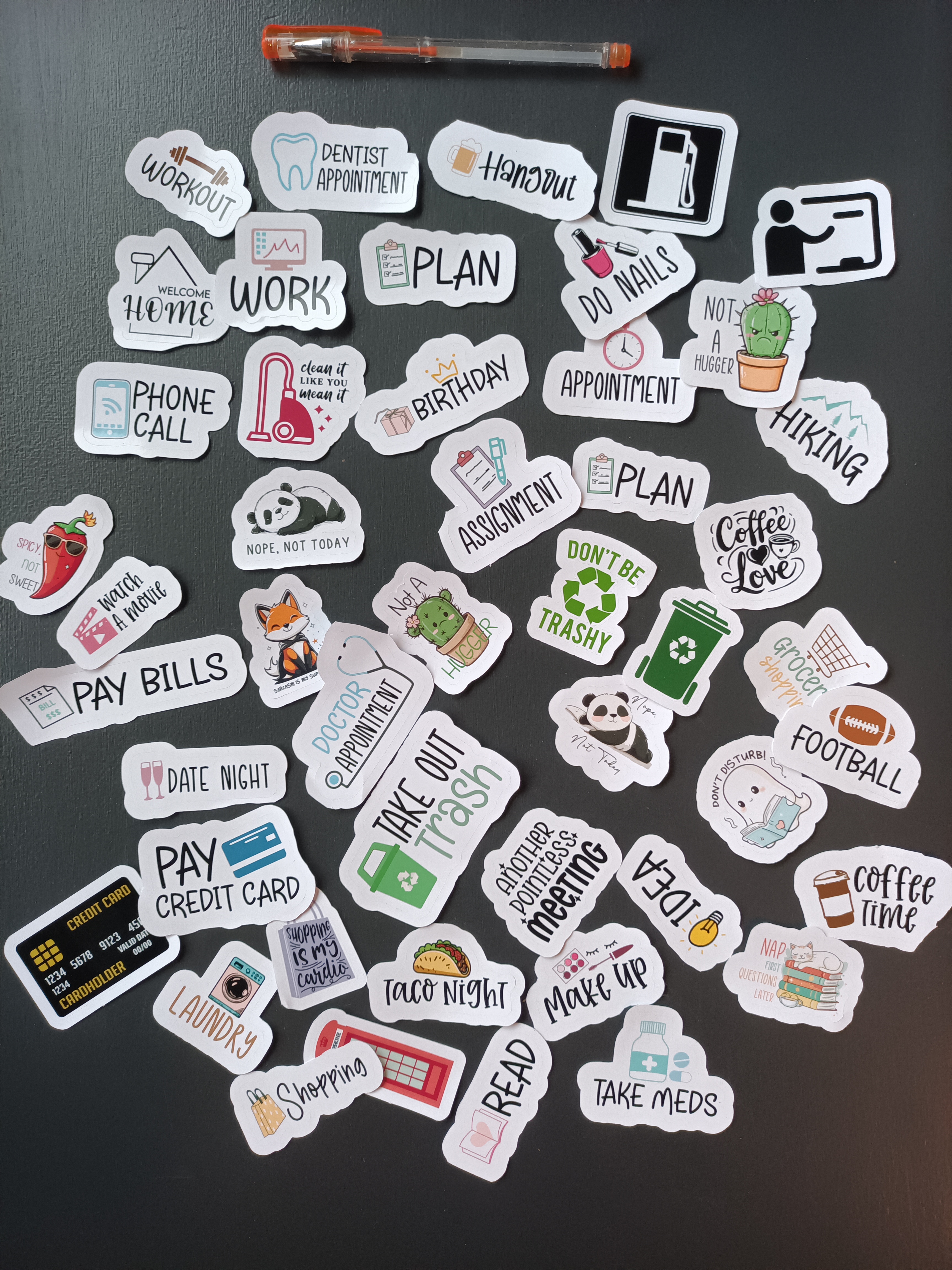 Planner klistermärken Pack - 47 st.