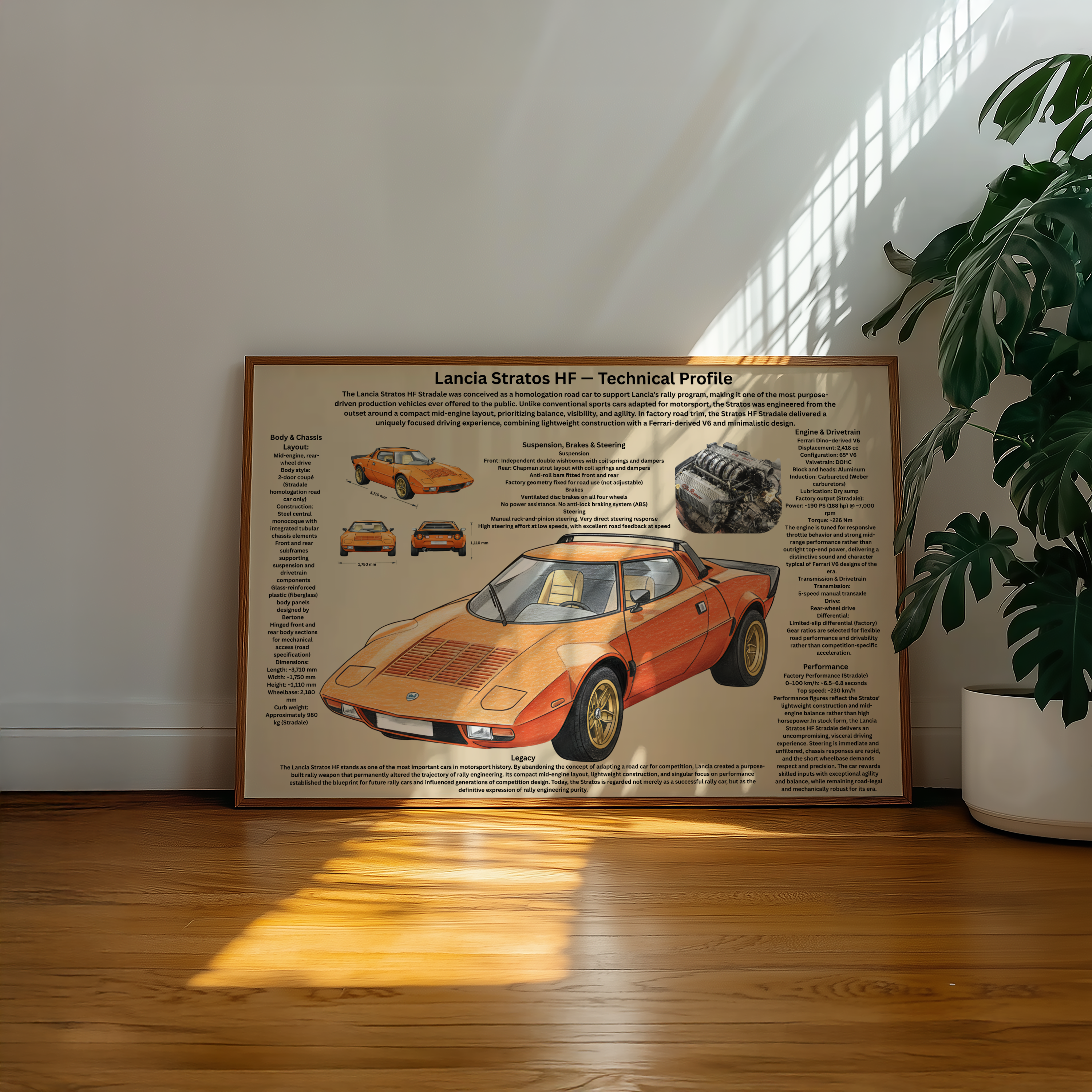 A2 Poster Lancia Stratos HF Poster