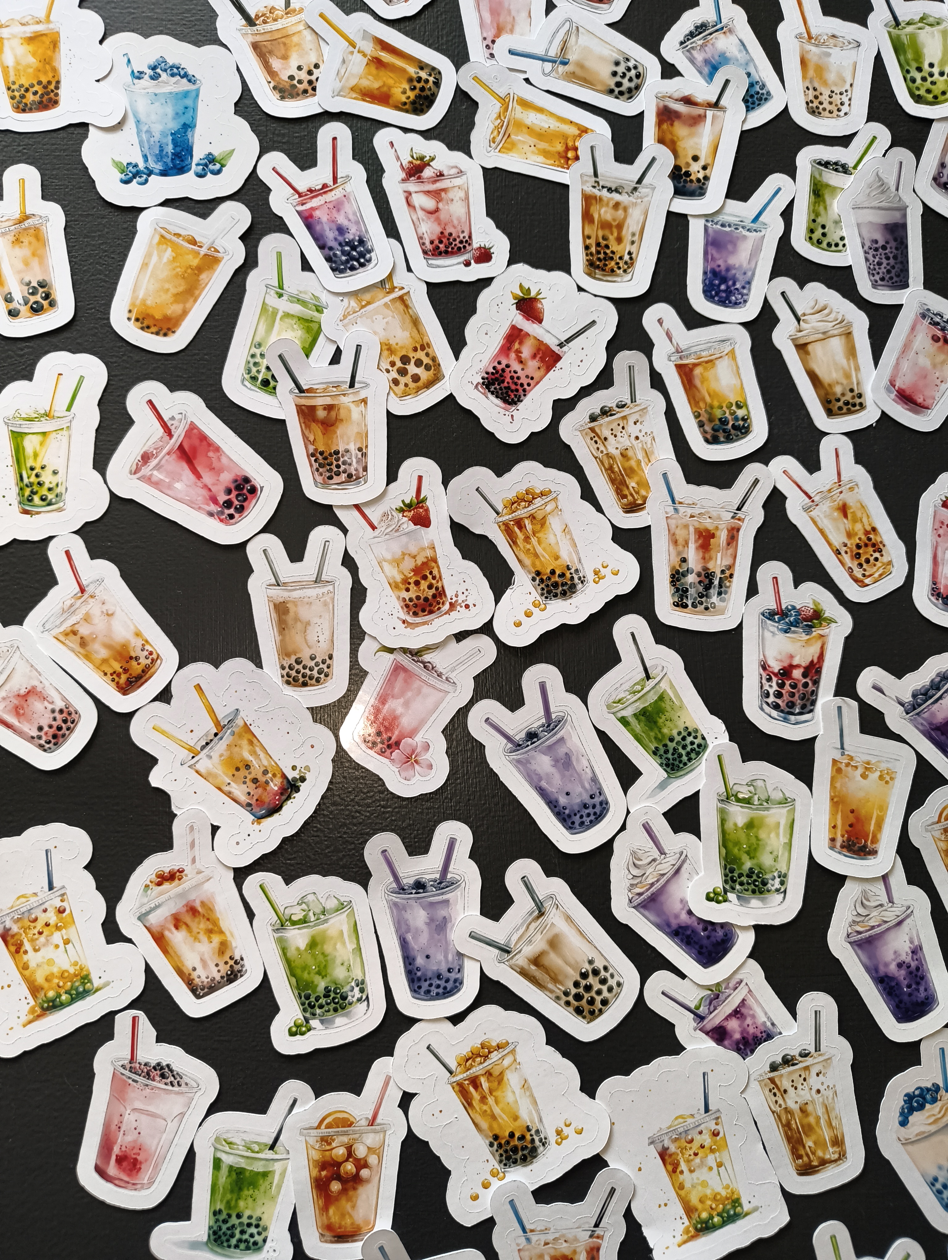 Bubble Tea Stickers - 105 st.