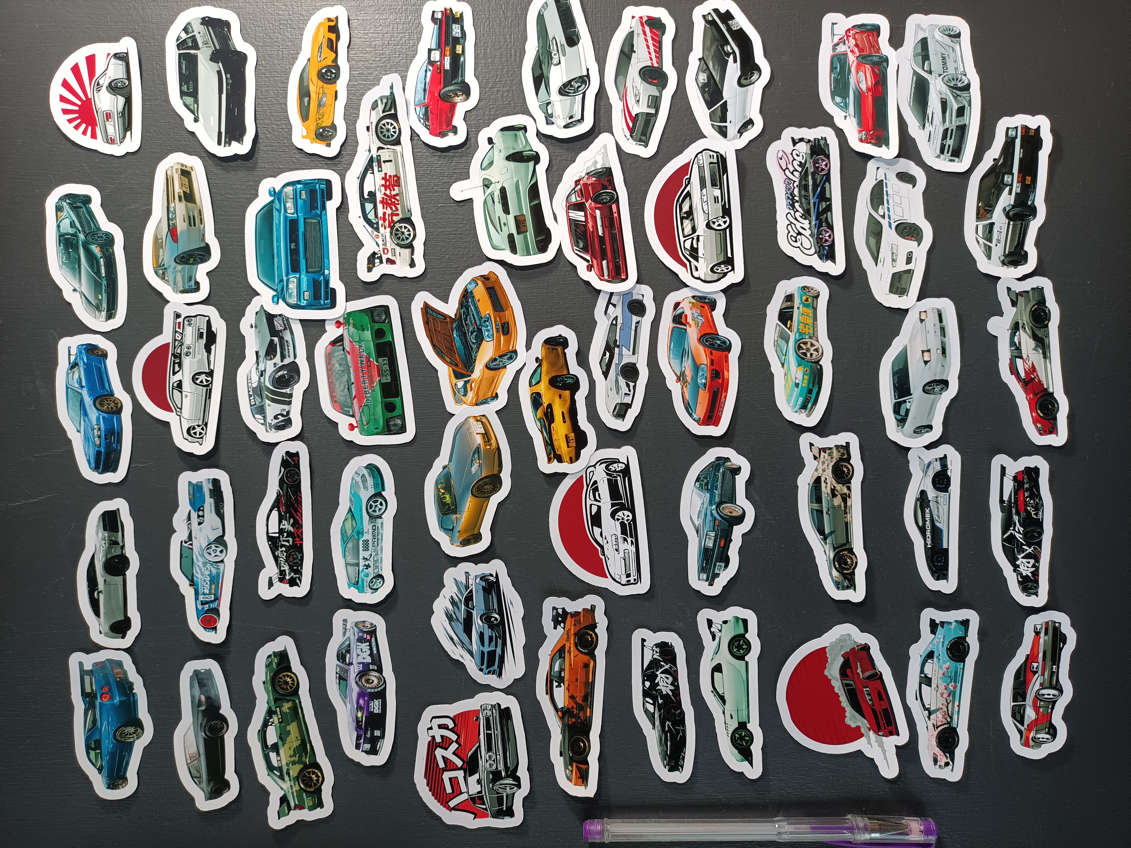 JDM Bilklistermärkesset 52.st