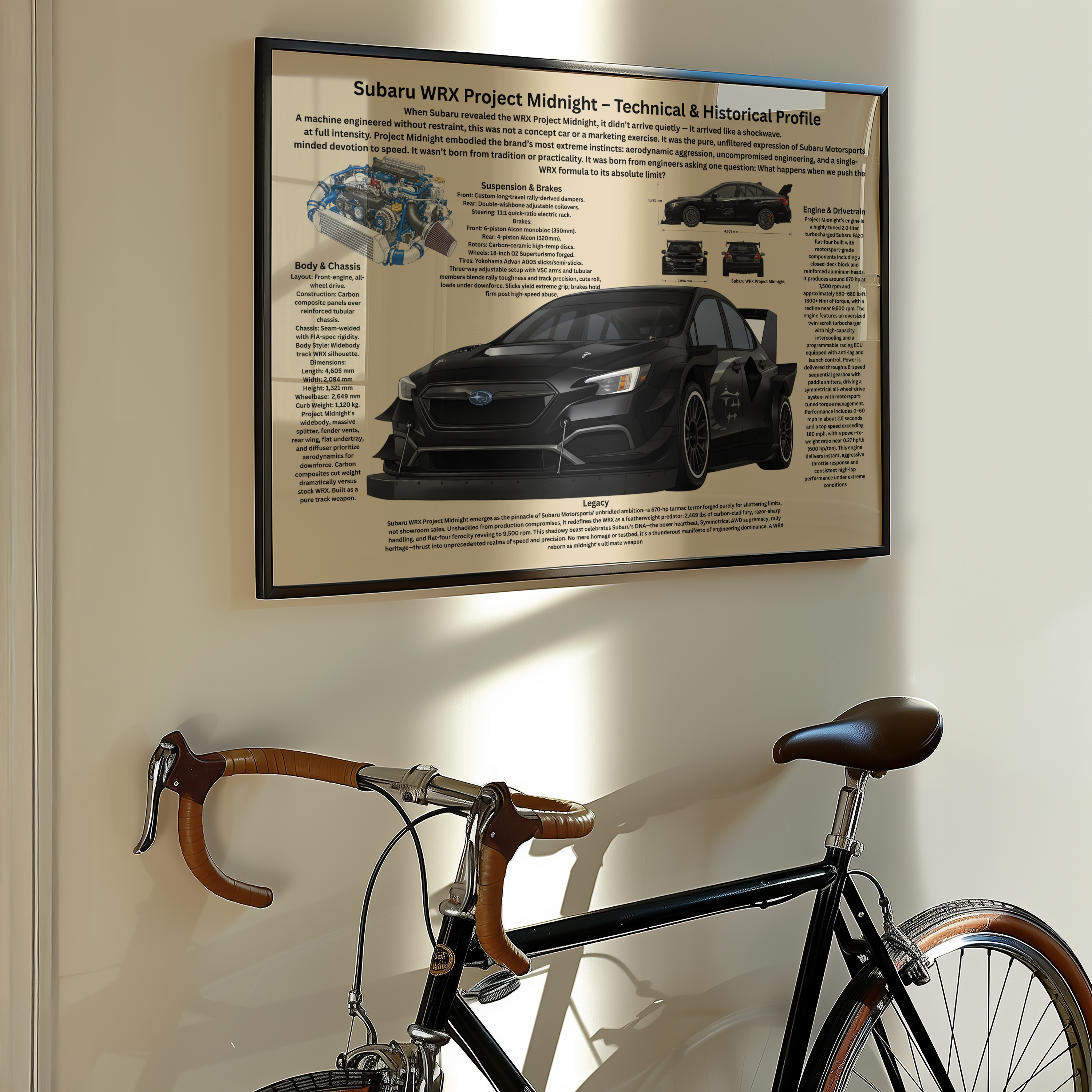 A2 Poster Extrem Banbil – Teknisk Motorsportillustration