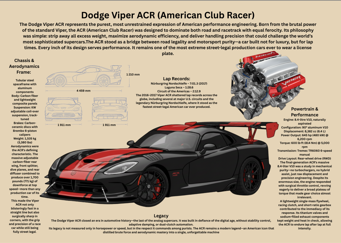 A3 Poster Extrem Bansportbil – Teknisk Motorsportillustration