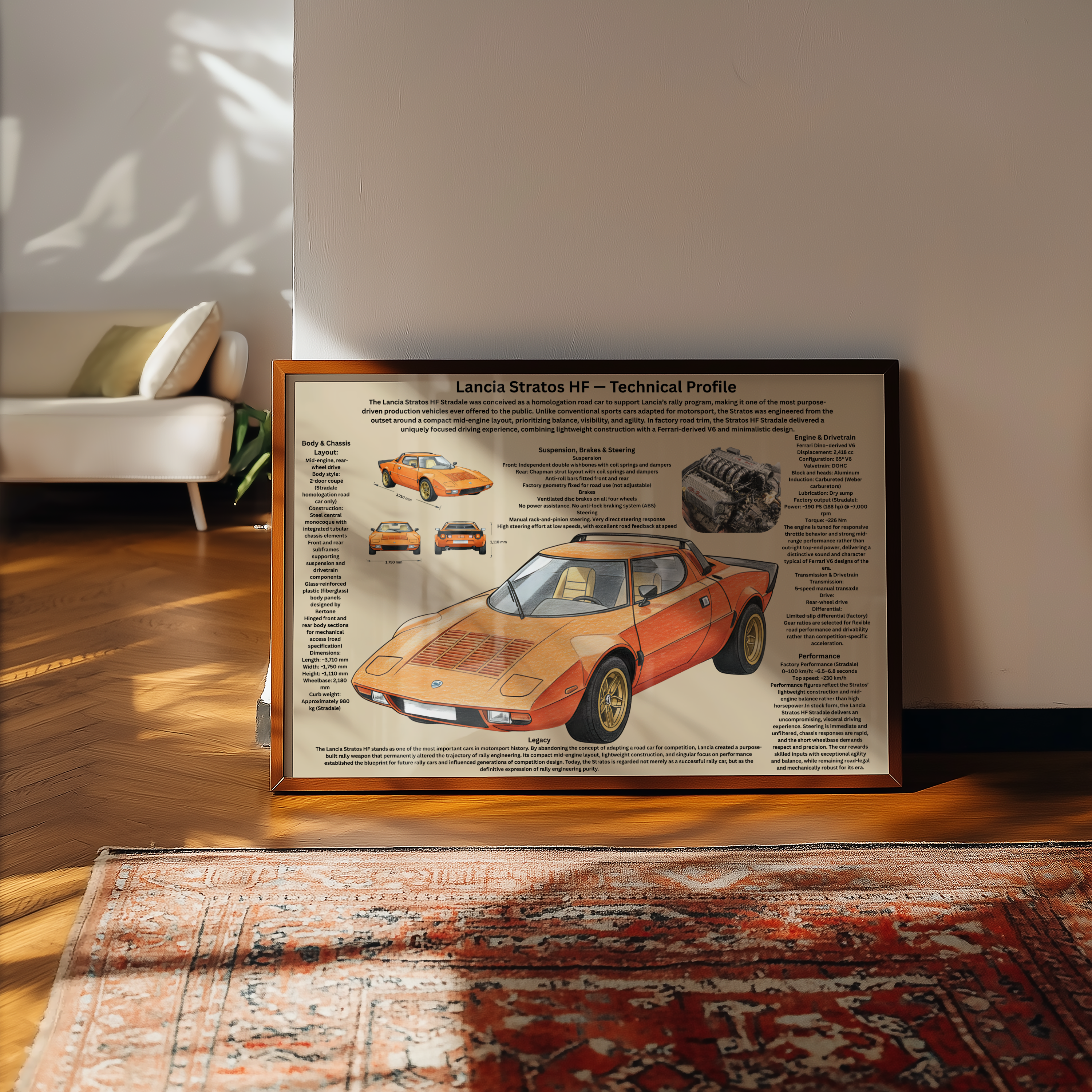 A2 Poster Lancia Stratos HF Poster