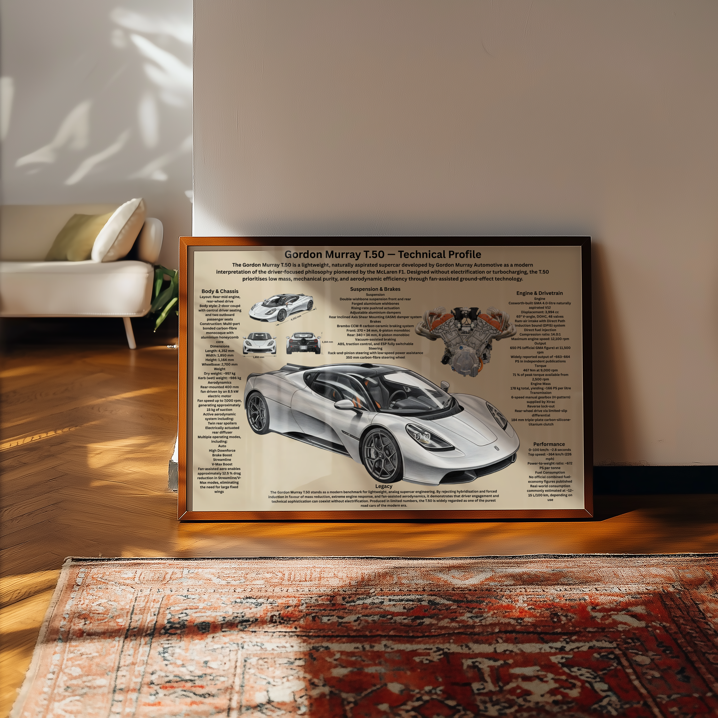 A2 Poster Gordon Murray T50