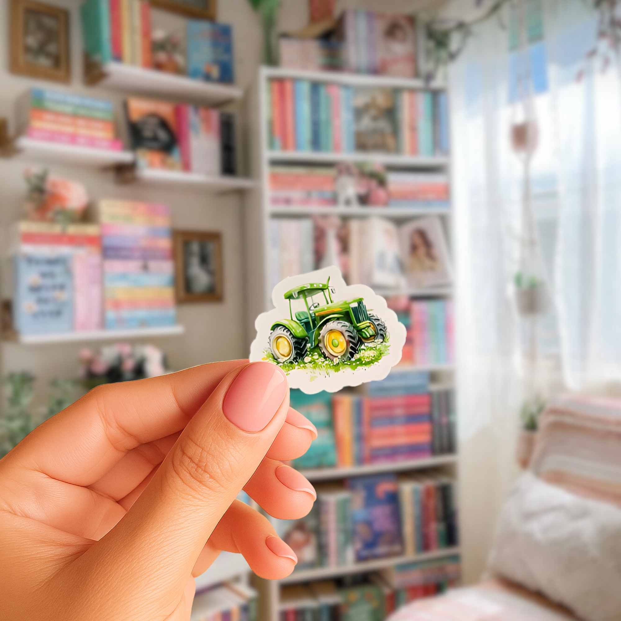  Klistermärken med Traktorer och Bilar - 24 st.