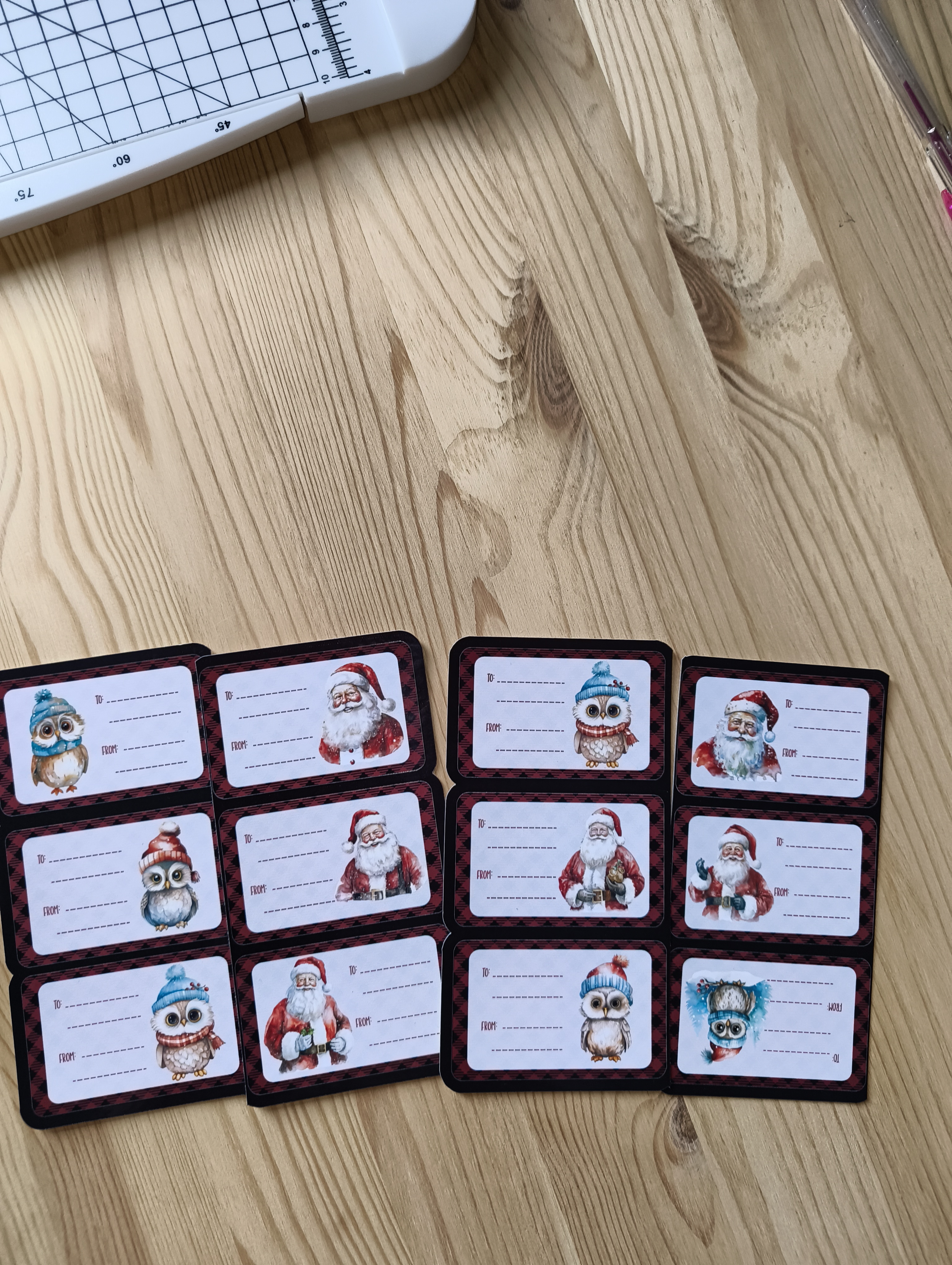 Julnamnetiketter - 12 st.