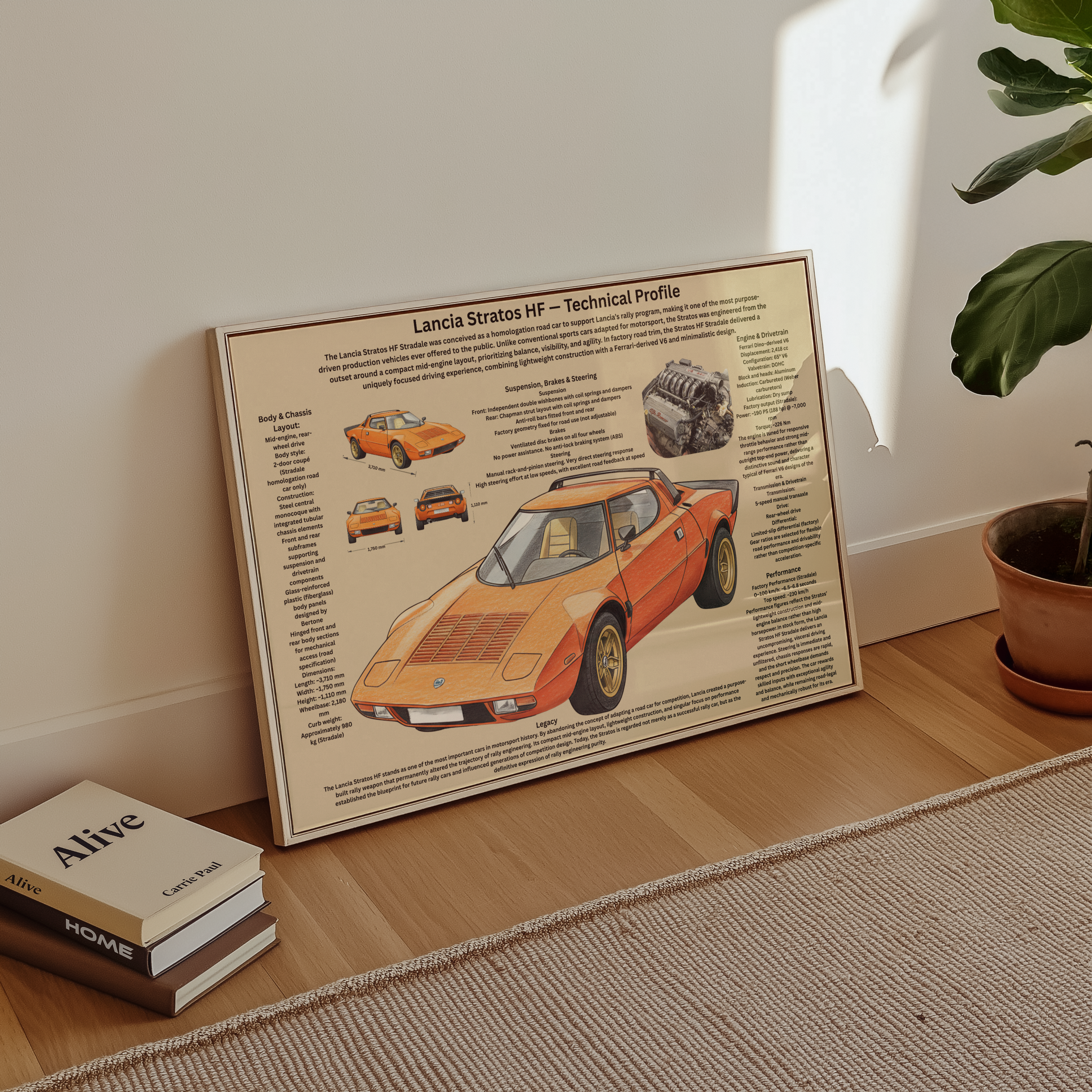 A2 Poster Lancia Stratos HF Poster