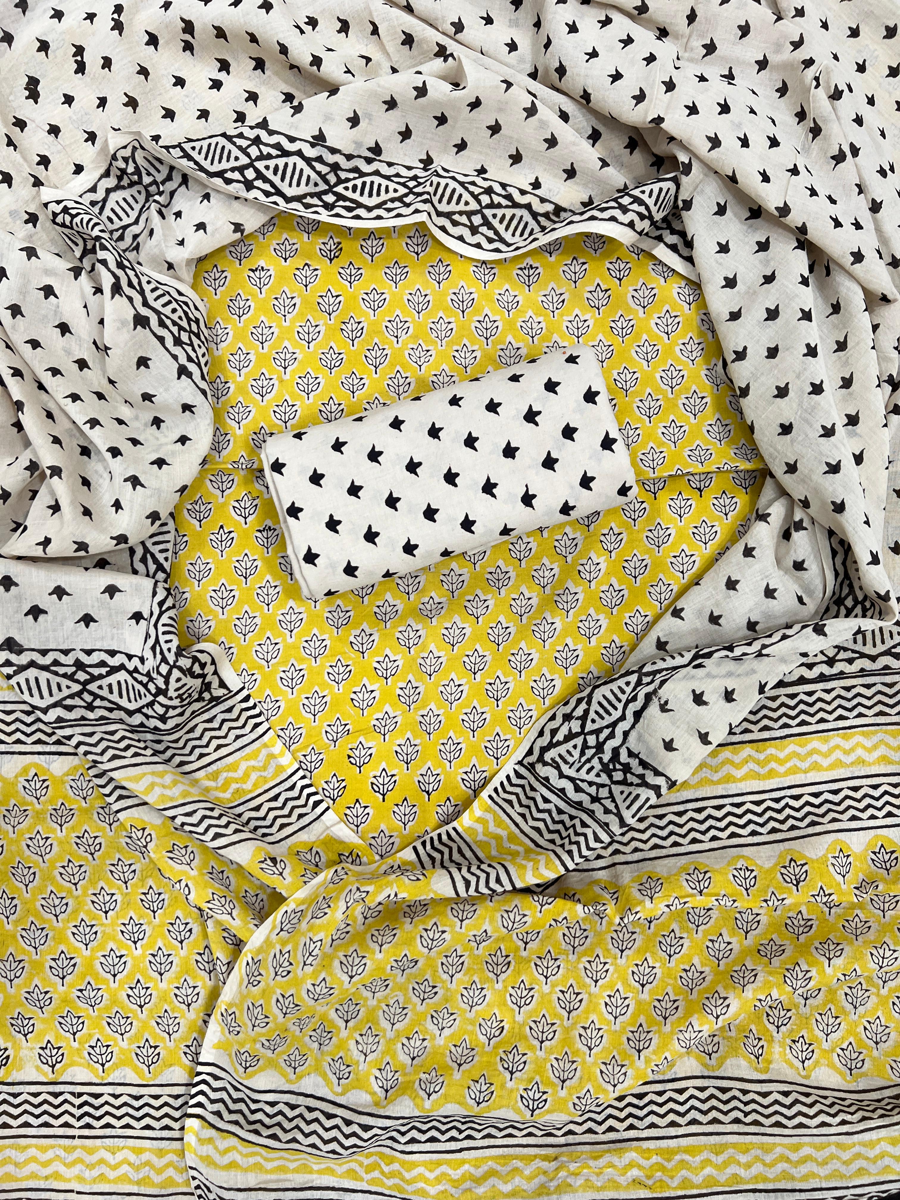 Handblock Print Cotton Suit Set