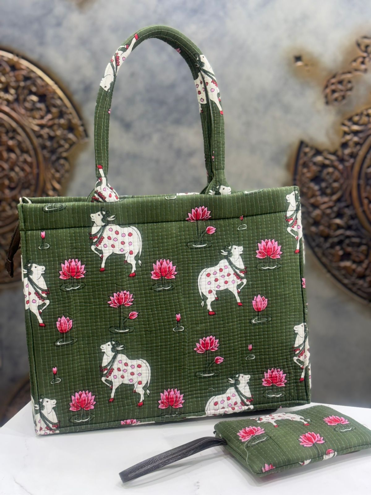 Printed Cotton Tote Bag