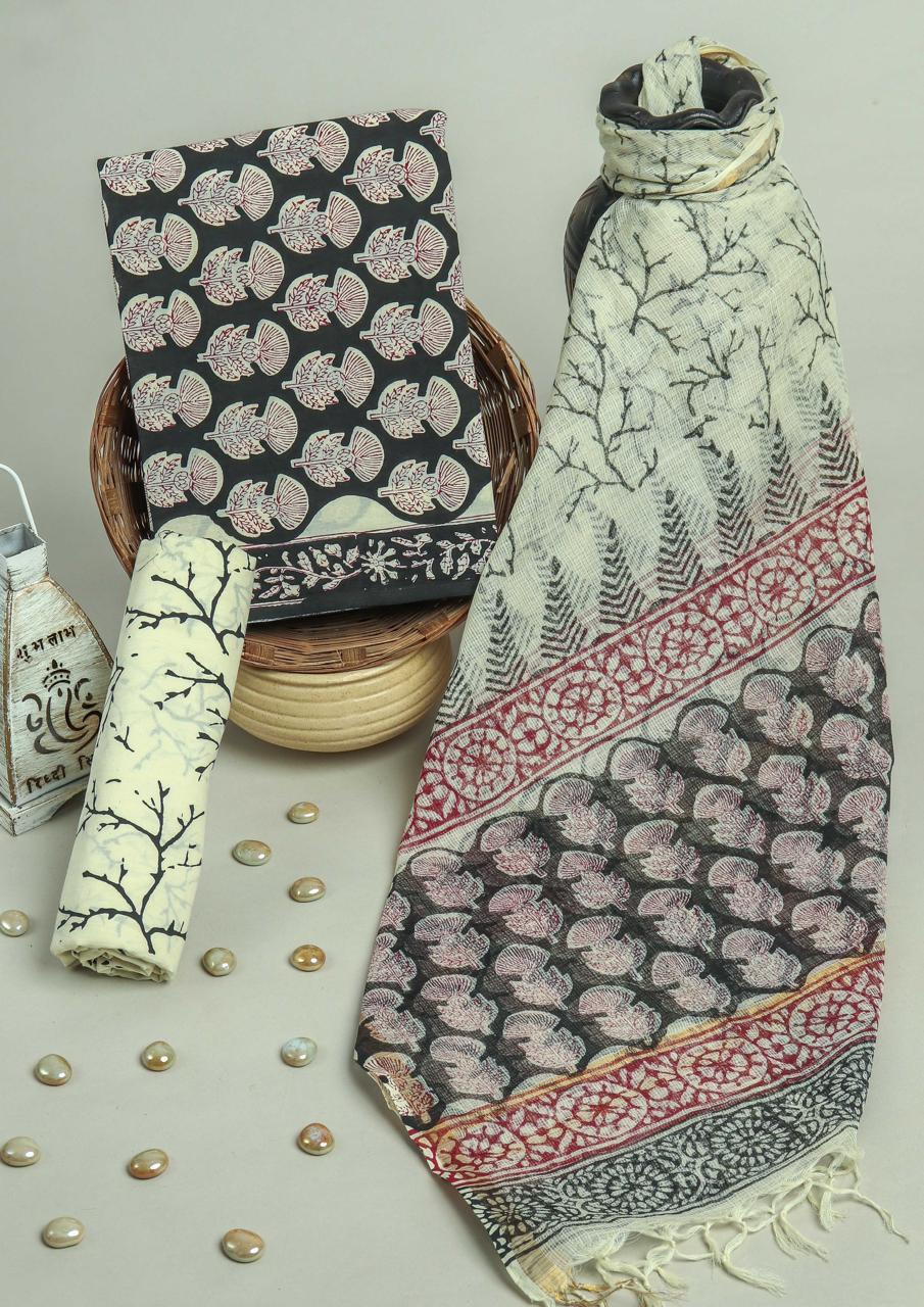 Ethnic Printed Cotton Suit Set