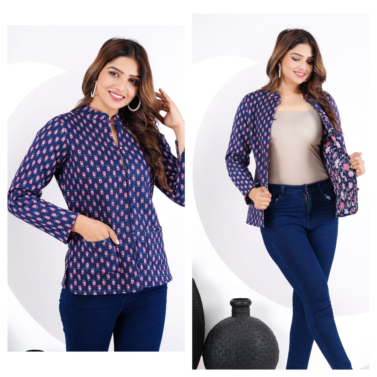 Women's Printed Cotton Jacket