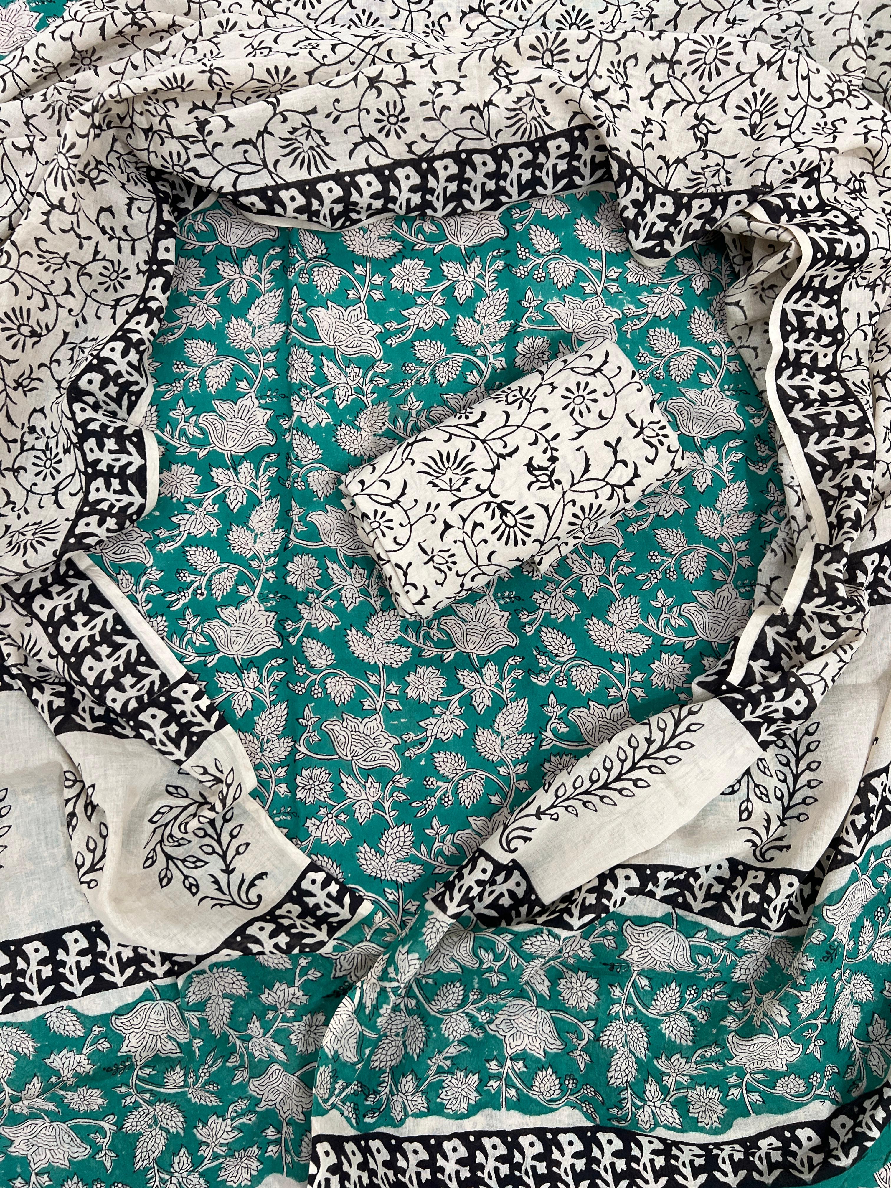 Block Print Cotton Dupatta