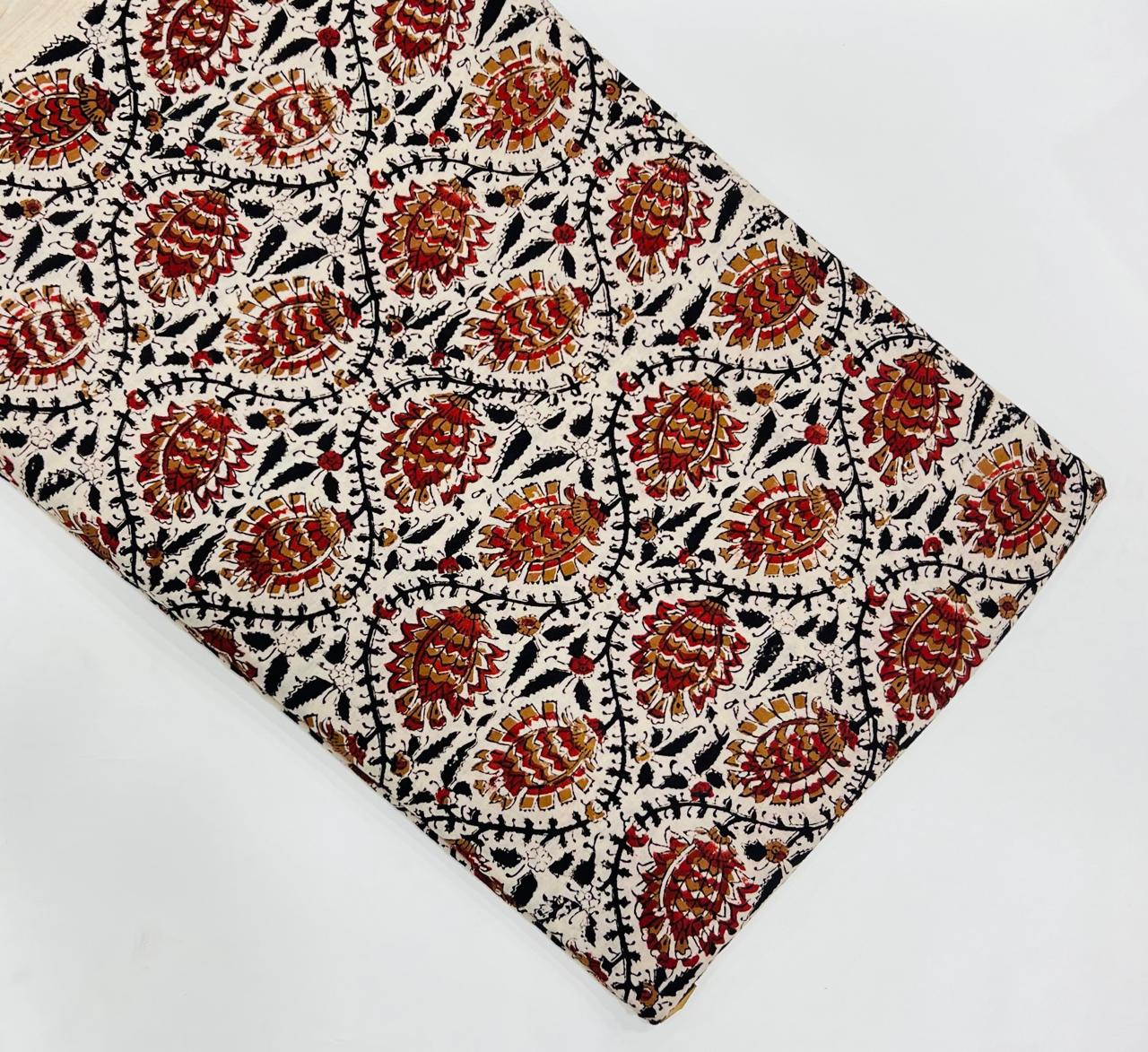 Handcrafted Kalamkari Cotton Fabric