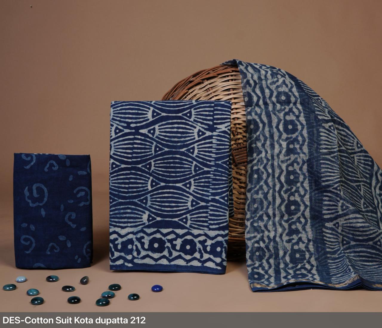 Cotton Kota Suit with Dupatta