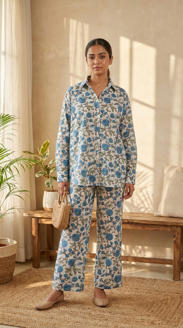 Floral Cotton Coord Set