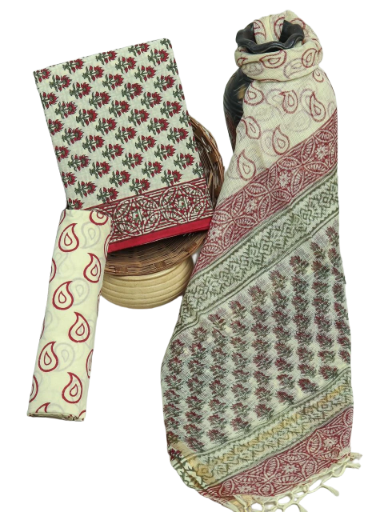 Handblock Printed Cotton Suit Set