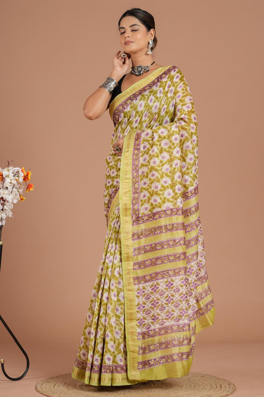 Floral Printed Saree