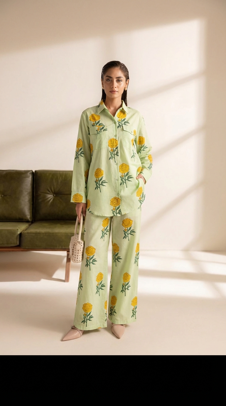 Floral Printed Coord Set