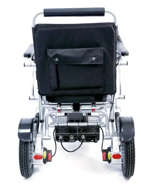 Karman Tranzit Foldable Lightweight Power Wheelchair in Silver/ Black