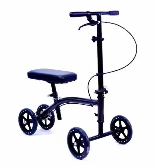 Karman -K-158- Luxury Lightweight 4-Wheeled Knee Walker in Black
