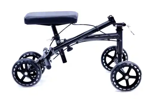 Karman -K-158- Luxury Lightweight 4-Wheeled Knee Walker in Black