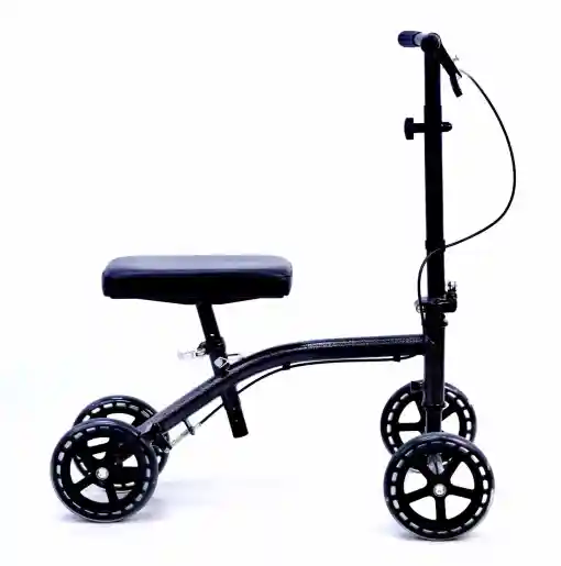Karman -K-158- Luxury Lightweight 4-Wheeled Knee Walker in Black