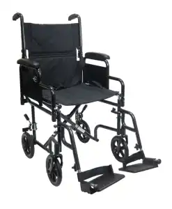 Karman - K-145 - Transport Wheelchair with Removable Armrest and Footrest