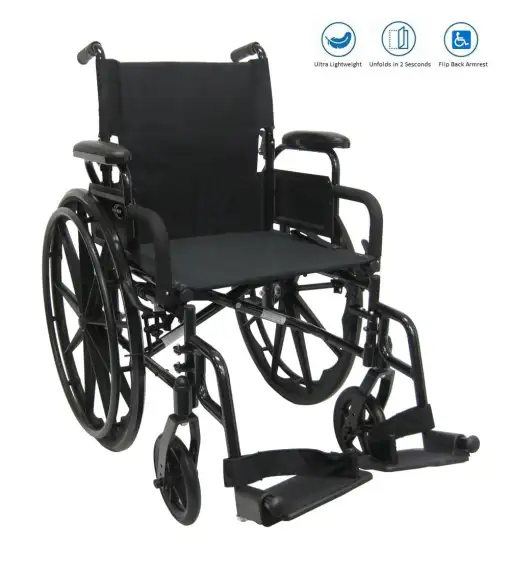 Karman - K-74 - Ultra Lightweight Wheelchair with Elevating Legrest