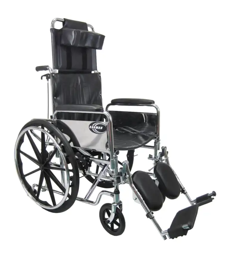 Karman Reclining Wheelchair with Removable Armrest and Elevating Legrest