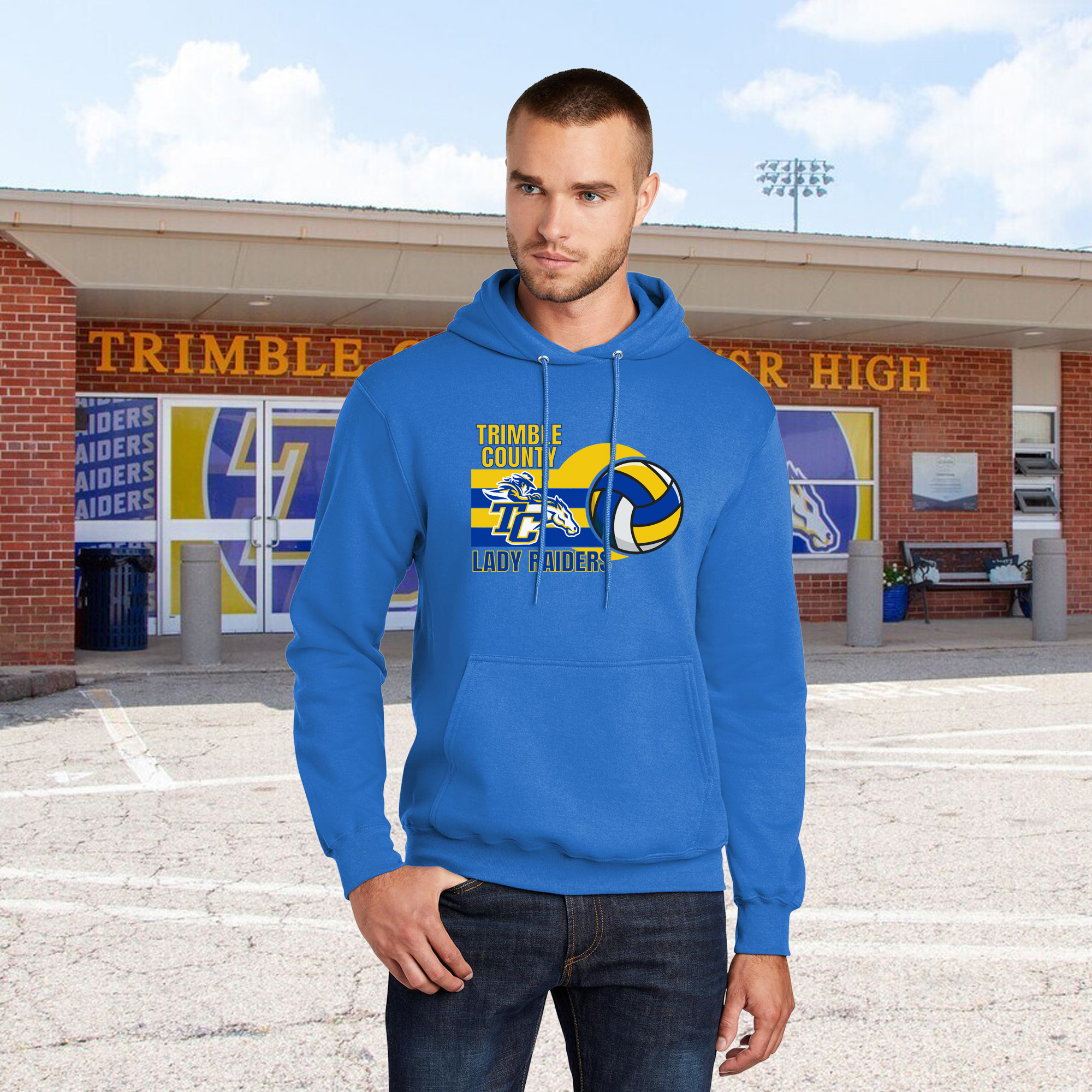 Unisex Trimble County Lady Raiders Volleyball Hoodie