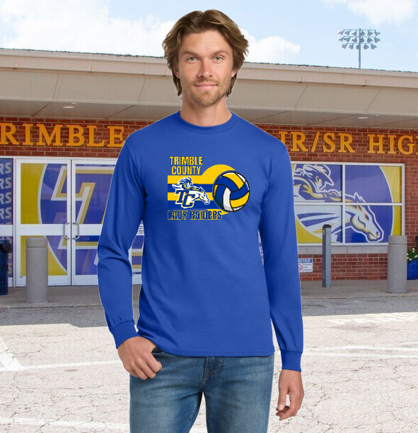 Unisex Trimble County Lady Raiders Volleyball Long Sleeve Shirt