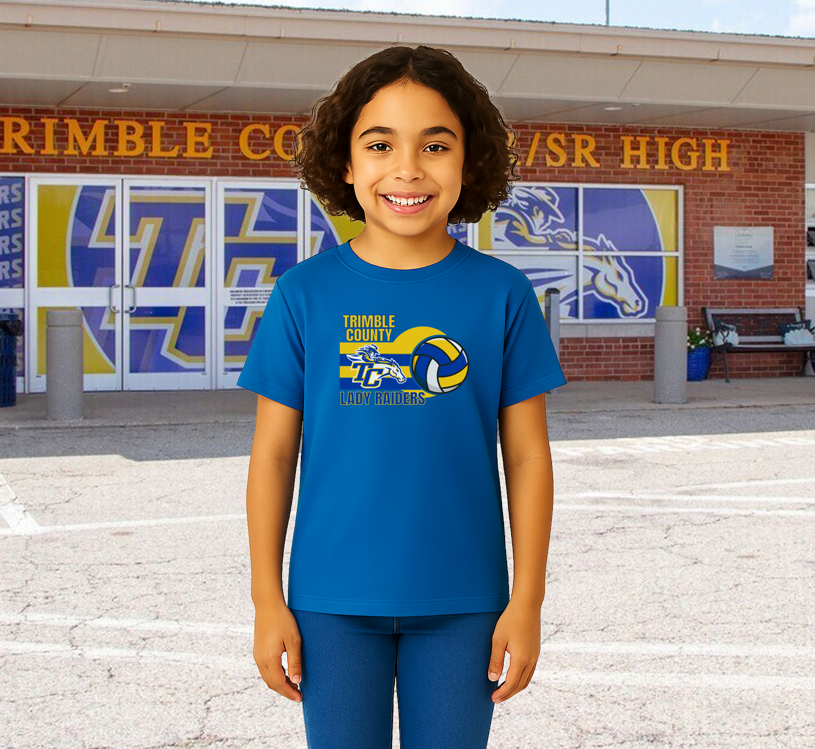 Youth Trimble County Lady Raiders Volleyball T-Shirt