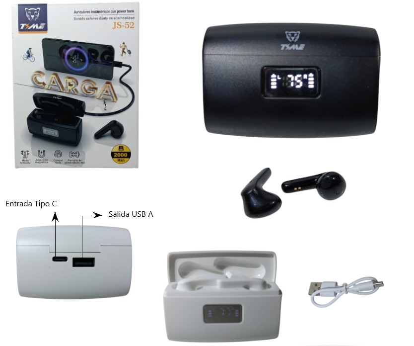 Audífonos inalámbricos TIME JS-52