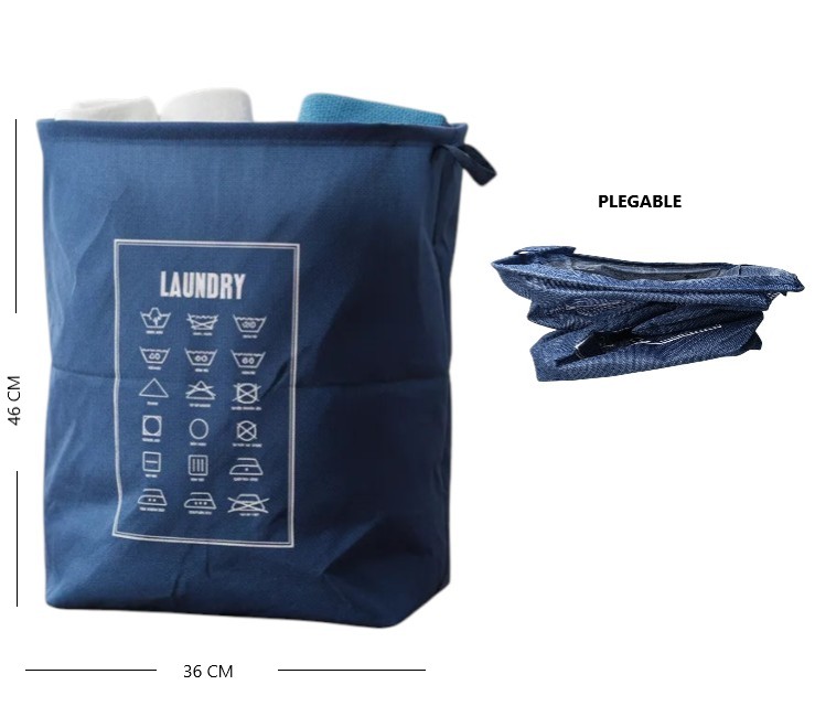 CANASTO DE ROPA PLEGABLE LAUNDRY