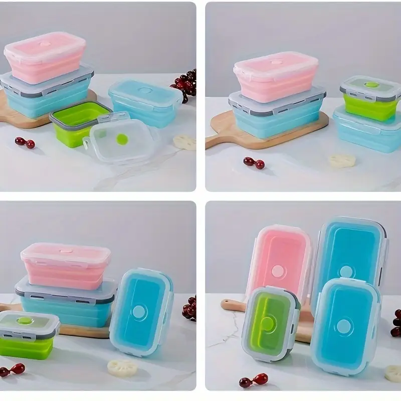 TUPPER DE SILICONA PLEGABLE APTO MICROONDAS- ANTIDERRAME