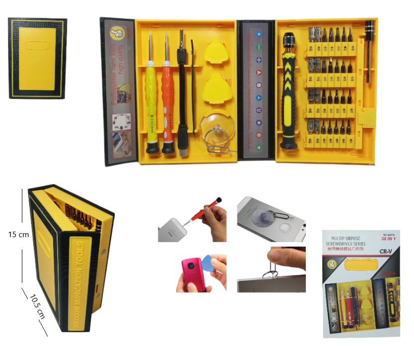 JUEGO DE DESTORNILALDORES DE PRECISION 38 EN 1