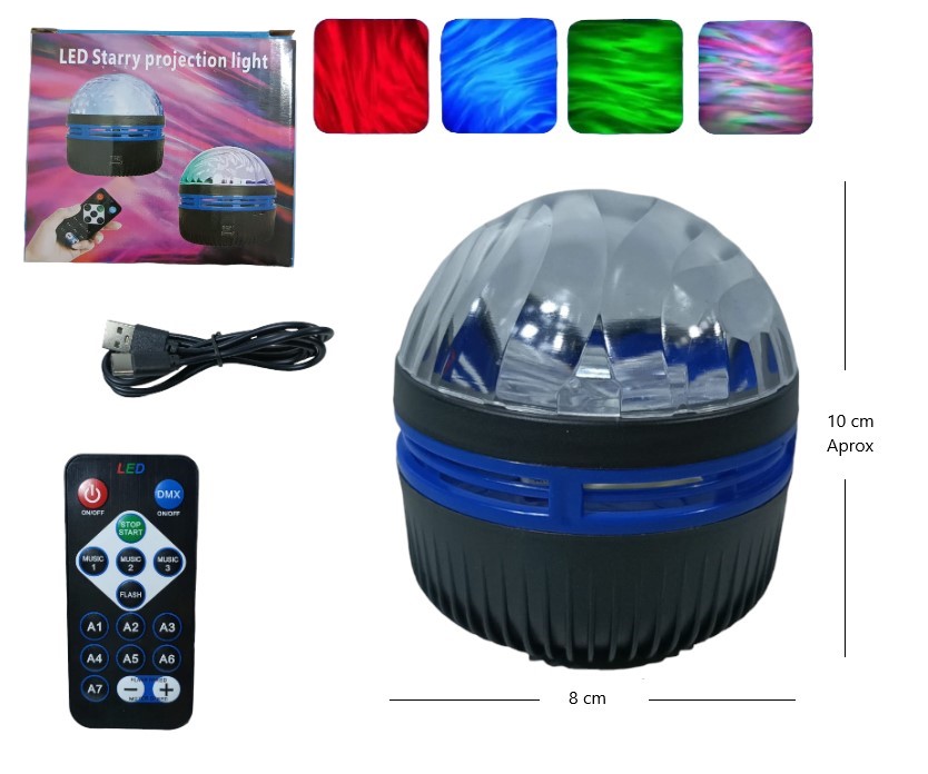 LAMPARA PROYECTOR LED DE ESTRELLAS